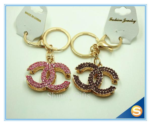 Buy cheap Fashion Metal Charm Pendant Key Chain Rhinestone Metal Key chain For Women Gift from wholesalers