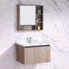 Buy cheap Mirrored Solid Wood Bathroom Cabinets Wall Hung Vanity Units from wholesalers