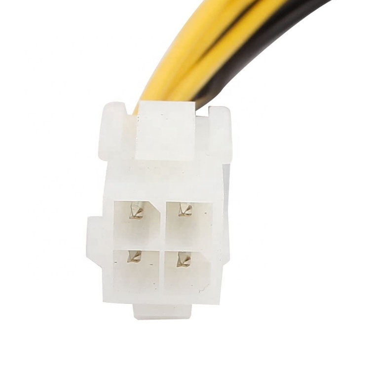 4 Pin Female to 8 Pin Male ATX Motherboard CPU Power Supply Extension Cable