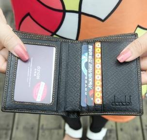 Buy cheap pu men wallet casual short purse for men from wholesalers