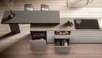Tailored Modern Kitchen Cabinet White Lacquer Kitchen Set And TV Cabinet