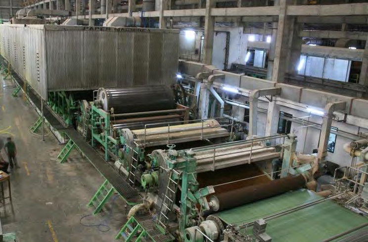 3200mm 450m Paper Making Machine Triplex Wire 180g Corrugated Paper Manufacturing