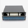 Buy cheap FTTH 12 24 48 96 144 Port Fiber Optic Patch Panel Telecom 19 Inch Rack Mounted from wholesalers