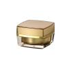 Buy cheap Plastic Gold Cosmetic Cream Jar , 15g 30g 50g Acrylic Square Cream Jar from wholesalers