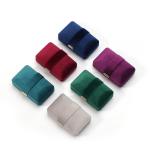 Velvet Hanhong Custom Logo Luxury Green Jewelry Box for Earrings Bracelet