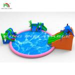 Amusement Park Inflatable Water Park Game Large Play Slide Children Playhouse