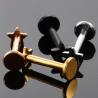 Buy cheap High quality gold plated star heart shaped lip labret stud piercing jewelry from wholesalers