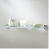 Buy cheap Wall Mount Safety Toughened Glass Shelves Cut To Size Tinted Frosted Tempered Glass Corner Shelf For Bathroom Living Room from wholesalers