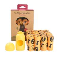 Buy cheap 100 Biodegradable Dog Poop Bags 16 Rolls BSCI With Dispenser Earth Rated Dog product