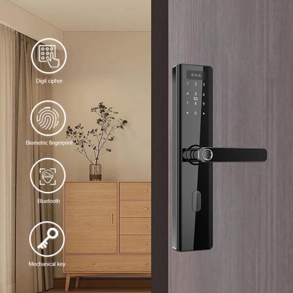 Buy cheap Aluminum Alloy Smart Digital Door Lock 3D Identify Biometric Password NFC Unlock from wholesalers
