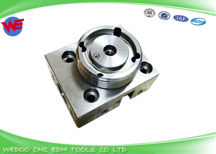 Stainless Lower Guide Holder Block Fanuc EDM Wear Parts A290-8119-X76 52x42x33.5