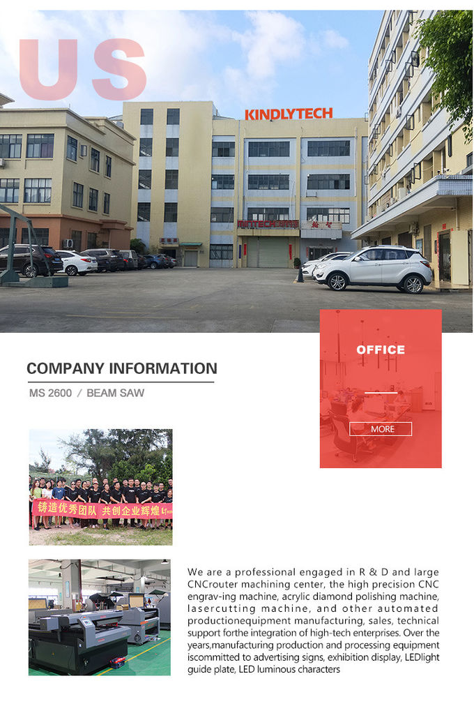 ISO9001 2500*2500mm CNC Panel Beam Saw Woodworking Machhinery