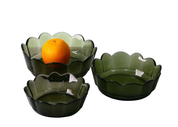Buy cheap Fruit Food Solid Colored Lead Free Glass Bowls Centrifugal Casting from wholesalers