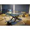 Buy cheap Small Manual Lift Table Single Scissor Low Profile Rotary Hydraulic Foot Pump Lift Table 2350x1300mm from wholesalers