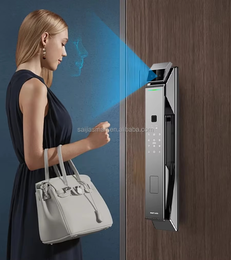 Automatic Fingerprint Lock Tuya Smart Lock 3d Face Recognition Door Lock