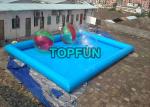 Buy cheap Blue Inflatable Swimming Pools For Inflatable Water Slide / Water Balls from wholesalers