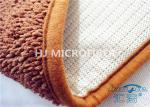Super Absorbent Brown Bath Mat Non Slip Bathroom Mats For Homes / Hotels