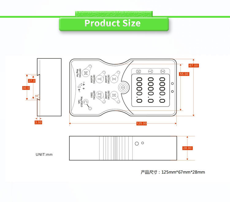 High-Precision Digital Display Three-Dimensional Gyroscope North Finder UNIVO UBSDC-232Y