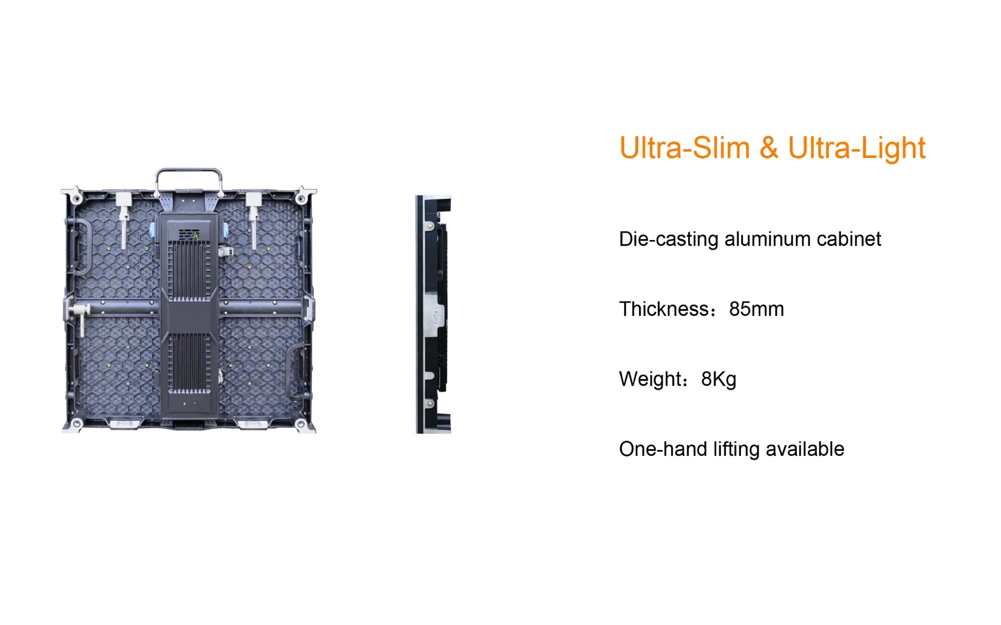 500x500mm Outdoor Rental LED Display , 4.81mm Small LED Display Screen