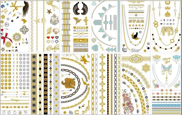 Buy cheap Stock wholesales metallic tattoo designs from wholesalers