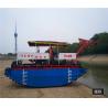 Buy cheap 2.5m Length, 95KW ,3500m3,Amphibious Aquatic Weed Harvester Crawler Type Water Weed Harvester from wholesalers