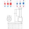 Buy cheap Copper Wire Crimp Connector Cable Insulated Ferrule Terminals AWG12-AWG22 from wholesalers