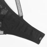 Womens Lace G Strings Sexy Cross Shining Waistband Thongs Bikini Panties Crystal