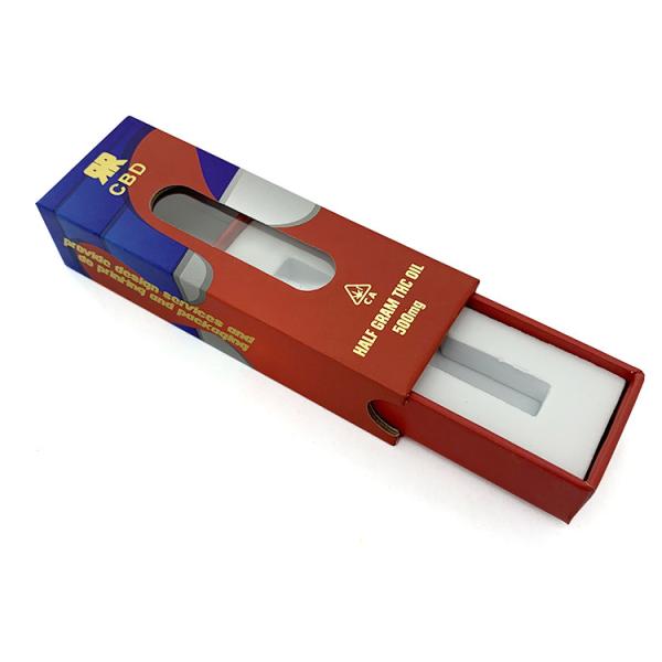 Buy cheap Locking Button Vape Cartridge Box , CR PMS Packaging Slider Box from wholesalers