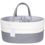 Pure Cotton Baby Diaper Caddy Organizer Removable Inner Compartment Divider