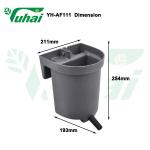 3L Feeding Buckets Gray Cow Feeding Bucket With One Teat For Dairy Farm Calves