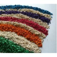 Buy cheap Eco Friendly Beige Pallet Rubber Mulch Bits For Playgrounds DIN 53 505 Standard product
