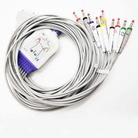 Buy cheap Compatible GE 10 lead EKG machine cable banana IEC 10K resistor 3.6M product
