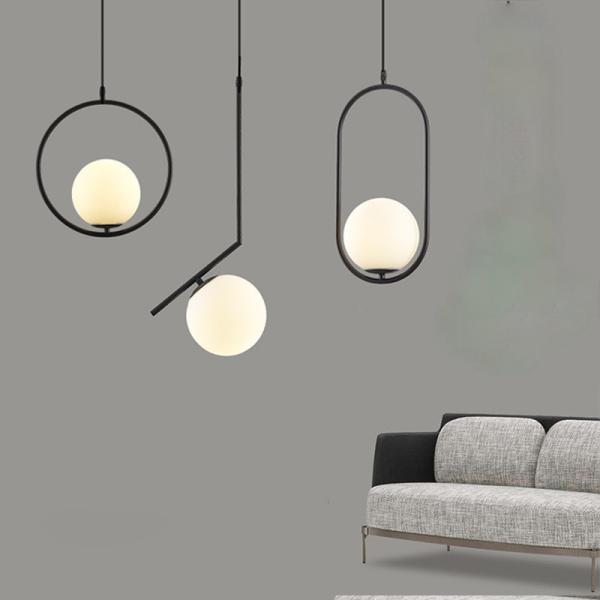 Buy cheap LED Pendant Lights Home Decoration Living Room Bedside Glass Black Suspension lamp(WH-GP-39) from wholesalers