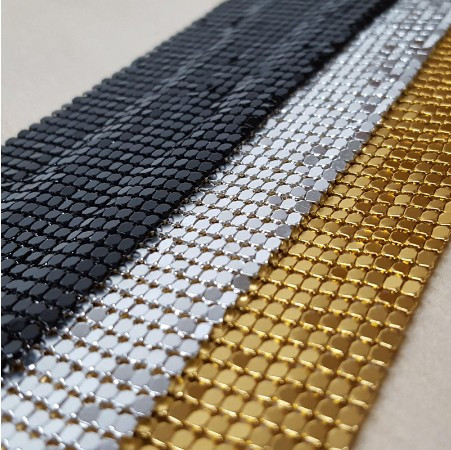 Waterproof Metal Mesh Cloth Fabric Sequin Building Partition
