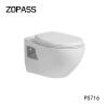Buy cheap 650*350*805mm Two Piece Space Saving Toilets Rimless Wall Mounted from wholesalers
