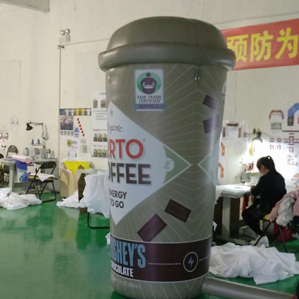 Buy cheap Customized Giant Promotion Event Mascot Characters Inflatable Coffee Cup for Advertising from wholesalers