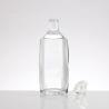 Buy cheap Super Flint Glass Flat Shoulder Empty Whiskey Bottle with Cork Lid 100ml 500ml 750ml from wholesalers