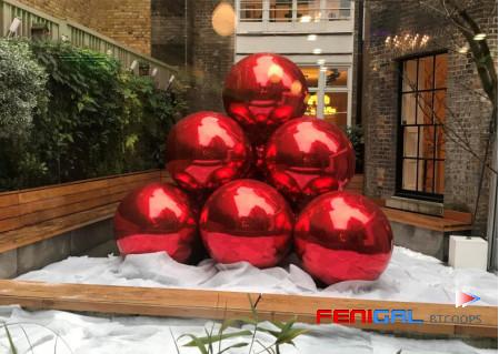 Buy cheap Christmas Decorative Inflatable Balloon PVC Inflatable Mirror Ball 40cm-2m Decoration Mirror Balloons from wholesalers