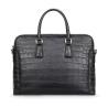 Buy cheap Crocodile Messenger Ladies Men'S Black Leather Laptop Briefcase Bag from wholesalers