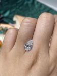 Synthetic Pear Shaped Lab Created White Diamonds VS1 Clarity Grade