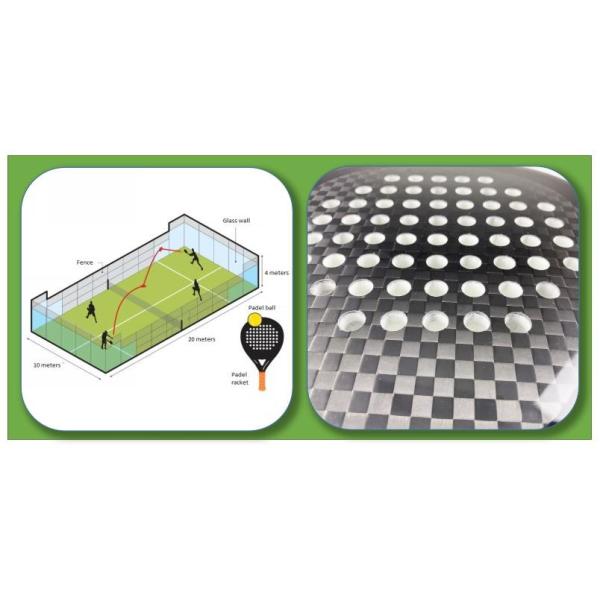 PU Beach Paddle Ball Racket Carbon 12k Paleta De Padel