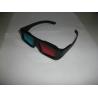 Buy cheap ABS Plastic Red Cyan 3D Glasses With 0.16mm PET Lenses from wholesalers