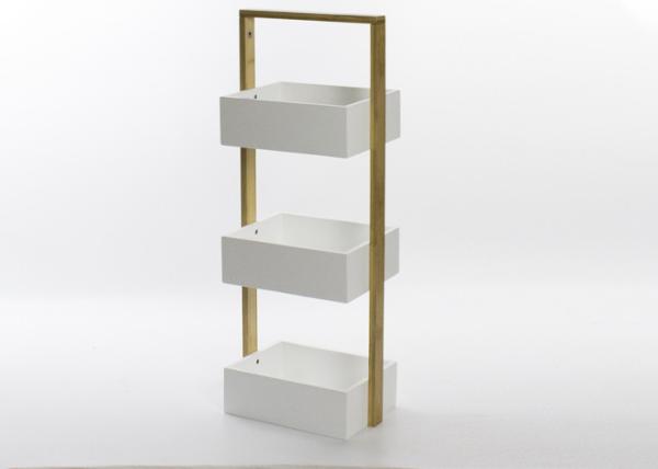 Buy cheap 3 Tier Height 67mm Width 18cm Bamboo Bathroom Storage Shelf from wholesalers
