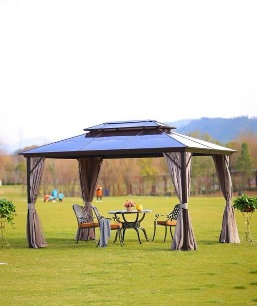 Buy cheap Aluminum Solid Roof Gazebos Crafting Timeless Outdoor Sanctuaries from wholesalers