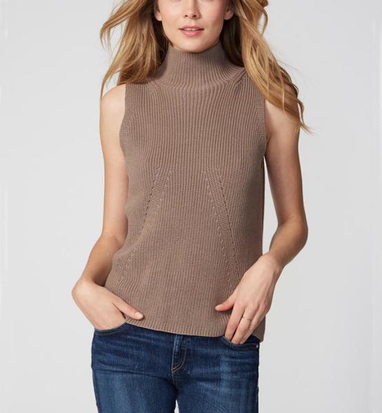 Buy cheap Cutaway Sleeveless Knit Pullover Sweater Merino Wool Material Thin For Female from wholesalers