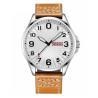 Buy cheap Double Calendar Alloy Quartz Wrist Watch 45mm Dial PU Chronograph from wholesalers