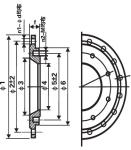 Buy cheap Reducing Flange Ductile Iron Fittings Round Class PN10 PN16 PN25 Pressure from wholesalers
