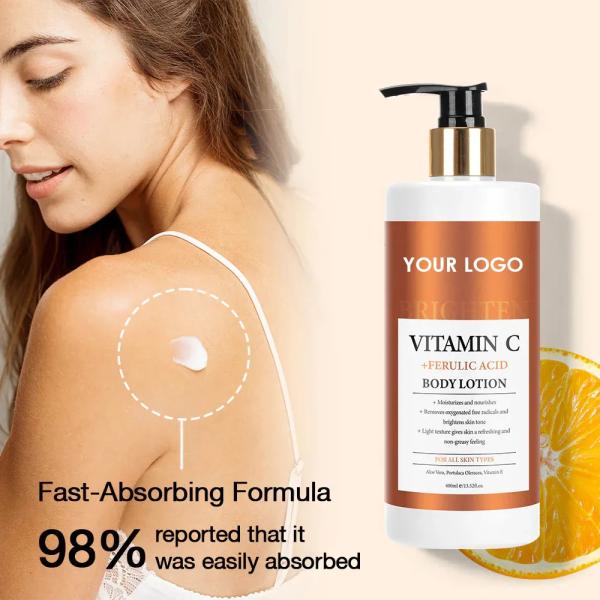 Buy cheap Vitamin C Whitening Body Lotion Ferulic Acid Brighten Body Cream Moisturize And Hydrate Skin Firm Nourishing from wholesalers
