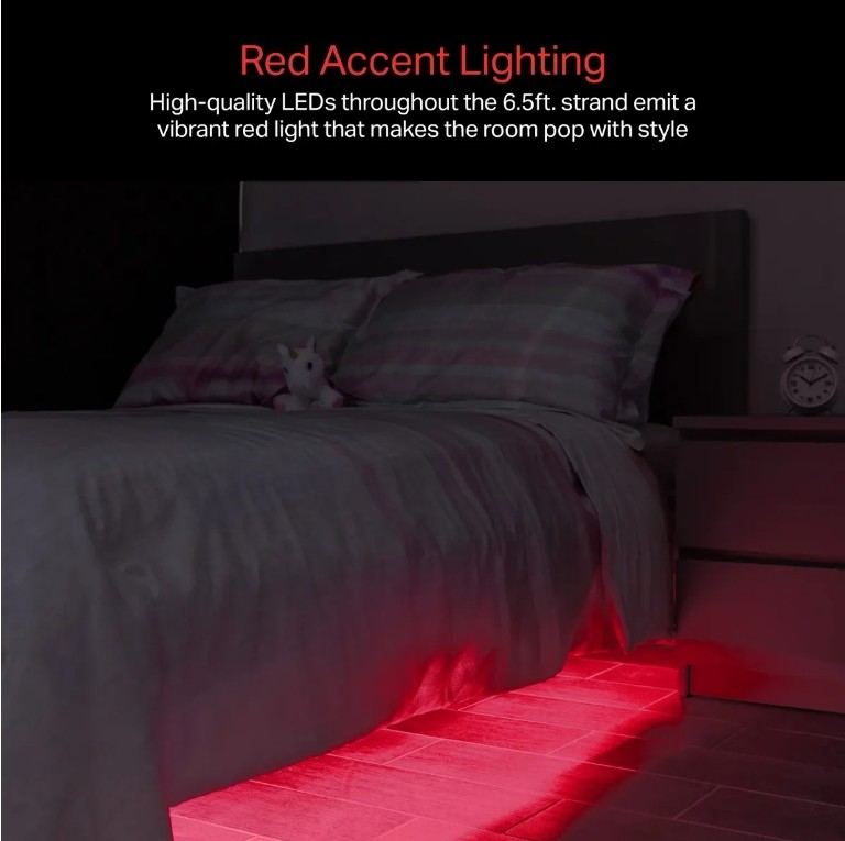 Certified Warm White Cob LED Strip Lights With Adhesive Backing - 6.5FT Length