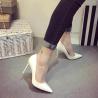 Buy cheap Janbal 105mm Patent Leather Women'S Shoes Pointed Toe Nude Shoes from wholesalers